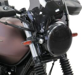 Powerbronze ヘッドライトプロテクター MOTO GUZZI V7 STONE 17-20/V7 STONE NIGHT 17-20/V7 ROUGH 18-20/V7 SPECIAL 17-20 (FULL)/ダークティント **公道使用不可** | 440-M089V-002
