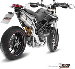 MIVV / ミヴ -SPORT SUONO- スリップオン ステンレス（カーボンエンドキャップ） for HYPERMOTARD 1100 (07-) | D.022.L7