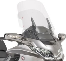 GIVI / ジビ Screen for Honda Gold Wing 1800 18-19, color Clear, dim. HxW 59 x 55 cm, fits oe headlight fairing, 20 cm higher than oe | D1172ST