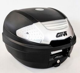 GIVI / ジビ E300 - Monolock （モノロック） トップケース, 30 L., ブラック クリアリフレクター, プレート付ユニバーサルキット | E300NT2B