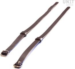 Unitgarage / ユニットガレージ Pair of leather straps for luggage rack, Brown | U010-Brown