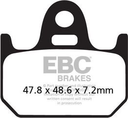 EBCブレーキ UK製ケブラー オーガニックFAシリーズ ブレーキパッド リア左側用 | FA162