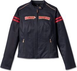 Harley-Davidson Women'S 120Th Anniversary Miss Enthusiast 3-In-1 Outerwear Jacket, Black Beauty | 97444-23VW