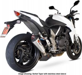 Scorpion / スコーピオンエキゾースト Serket （Taper）テーパースリップオン カーボンファイバースリーブ eマーク Honda CB 1000 R 2008 - 20 | RHA101CEO