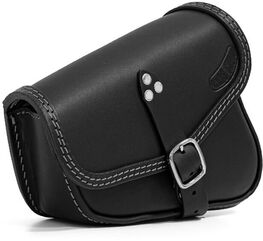 Ends Cuoio / エンズクオイオ バッグ V-Bag（Vバッグ） - ブラックレザー - グレーステッチ | VB.N.CTGR