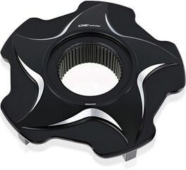 CNC Racing / シーエヌシーレーシング Rear sprocket flange MV Agusta BICOLOR, Black/Silver | FL505BS