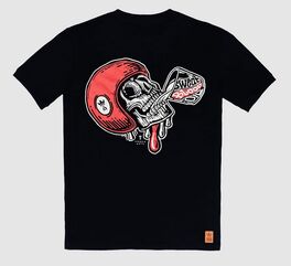 Pando Moto / パンド モト MIKE RED SKULL 1 Tシャツ – レギュラーフィット ユニセックス | Mike-Red Skull-1