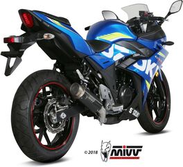 MIVV / ミヴマフラー SPORT SLIP-ON Muffler GPpro STEEL BLACK For SUZUKI GSX 250 R | S.054.LXBP