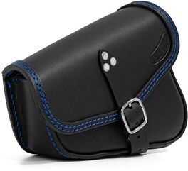 Ends Cuoio / エンズクオイオ バッグ V-Bag（Vバッグ） - ブラックレザー - ブルーステッチ | VB.N.CTBL