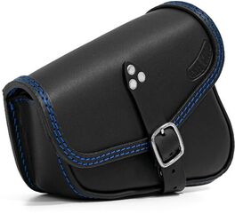 Ends Cuoio / エンズクオイオ バッグ V-Bag（Vバッグ） - ブラックレザー - ブルーステッチ | VB.N.CTBL