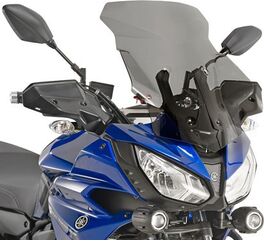 GIVI / ジビ Windscreen for Yamaha Tracer 700 16-19 color light smoke, dim. HxW 51x41 cm, 12 cm higher than oe, fits oe headlight fairing | D2130S