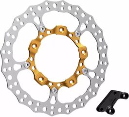 Arlen Ness / アレンネス Big Brake 14" フルフローティングブレーキローターキット ゴールド | 300-006