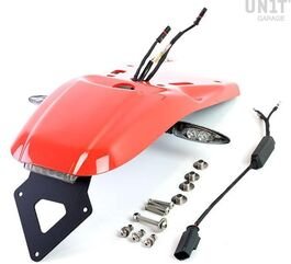 Unitgarage / ユニットガレージ Rear fender with license plate kit, Red | 1651+1682-Red
