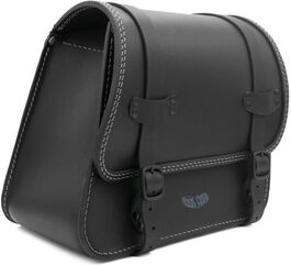 Ends Cuoio / エンズクオイオ バッグ Rev Sporty（Revスポーティー） 右側 - ブラックレザー - グレーステッチ | REVSPO.N.CTGR.DX