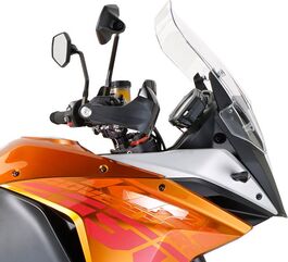 GIVI / ジビ Screen for KTM 1050 Adventure, 1190 Adventure, color clear, dim. HxW 37 x 41 cm, 17 cm higher than oe | D7703ST