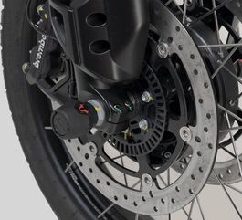 SW Motech Slider set for front axle. Black. Moto Guzzi V85 TT (21-). | STP.17.176.10200/B