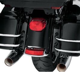 Harley-Davidson Color-Matched Saddlebag Filler Strip Kits - Vivid Black - Fits '14-Later - Slotted | 90200874DH