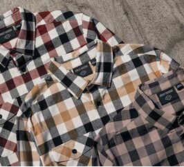 Harley-Davidson Shirt-Woven, Russet Brown Plaid | 96068-24VM