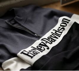 Harley-Davidson Sweater-Knit, Colorblock-Design-Black Beauty | 96189-24VM