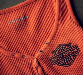 Harley-Davidson Bodysuit-Knit, Vintage Orange | 96216-23VW