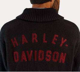 Harley-Davidson Staple Cardigan For Men, Black Beauty | 96313-23VM
