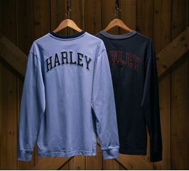 Harley-Davidson Henley-Knit, Colonial Blue | 96845-23VM