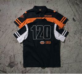 Harley-Davidson Men'S 120Th Anniversary Shirt, Colorblock-Design-Harley Orange | 96872-23VM