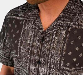 Harley-Davidson Shirt-Woven, Black Beauty Print | 96861-23VM