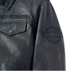 Harley-Davidson Jacket-Leather, Black leather | 97002-24VM