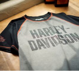 Harley-Davidson Tee-Knit, Colorblock-Design-Harley Black | 99187-24VM