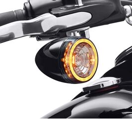 ハーレーダビッドソン フロント シグネチャー LED ウインカー インサート スモークレンズ | 67801186