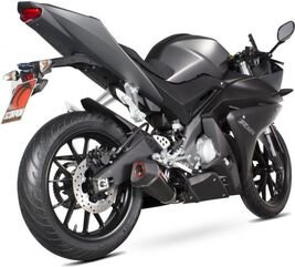 Scorpion / スコーピオンエキゾースト Serket テーパーフルシステム カーボンファイバースリーブ Yamaha YZF R 125 2014 - 2018 | RYA95SYSCEO