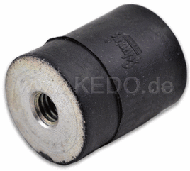 Kedo Rubber Buffer Diameter 20mm, height 25mm, M6 Double Female Thread | 43042