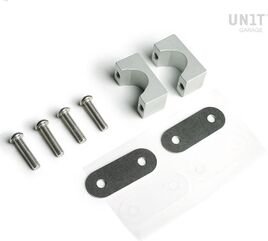 Unitgarage / ユニットガレージ Pair of aluminum U-bolts, Silver | A9-Silver