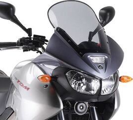 GIVI / ジビ Windscreen for Yamaha TDM 900, color smoke, dim. HxW HxL 41x32,5cm, fits oe headlight fairing | D132S