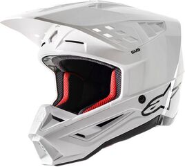 Alpinestars / アルパインスターズ Off Road White Supertech M5 Solid MX Helmet | 8303023-2180
