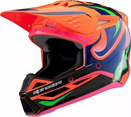 Alpinestars / アルパインスターズ ユース用 S-M3 Deegan ヘルメット オレンジ, ピンク, パープル | 8301525-433