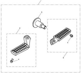 TRIUMPH / トライアンフ Footrest LHF | T9770169