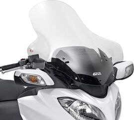 GIVI / ジビ Windscreen for Suzuki Burgman 650 13-, color Clear, dim. HxW 76 x 75 cm, 12cm higher than stock | D3104ST