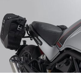 SW Motech Legend Gear side bag system LC Black Edition. Benelli Leoncino 500 (17-) / 500 Trail (18-). | BC.HTA.19.056.20100