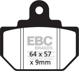 EBCブレーキ R シリーズ Heavy Duty シンタリング ブレーキパッド リア左側用 | FA111R