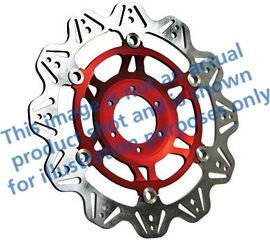 EBCブレーキ Veeシリーズ Sport バイク ブレーキディスク（レッドハブ）フロント左側用 | VR1161RED