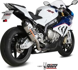 MIVV / ミヴマフラー POWER STEEL Full sys. 4x2x1 Muffler SPEED EDGE STAINLESS STEEL carbon cap For BMW S 1000 | X.BW.0003.SRX