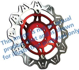 EBCブレーキ Veeシリーズ Sport バイク ブレーキディスク（レッドハブ）フロント左側用 | VR624RED
