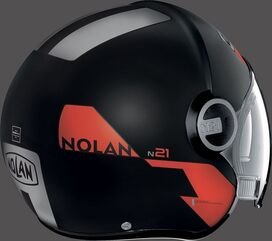 Nolan / ノーラン ジェット ヘルメット N21 VISOR AGILITY, Black Red