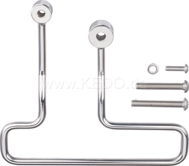 Kedo pannier rack (LH only), Stainless Steeel, Blank, Wrenchmonkee / GibbonSlap-Style | WM0020