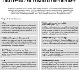 ハーレーダビッドソン Audio powered by Rockford Fosgate ステージ I ツアーパック/空冷 ロワー スピーカー | 76000984