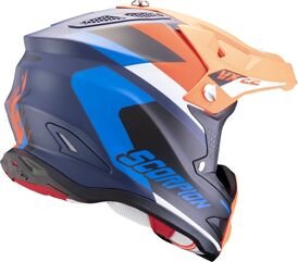 スコーピオン オフロードヘルメット VX 22 エアー ベータ マットブルー-オレンジ | 32-453-279