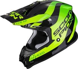 Scorpion / スコーピオン Exo Offroad Helmet Vx-16 Air Soul ブラックグリーン | 46-376-69