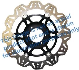EBCブレーキ Veeシリーズ Sport バイク ブレーキディスク（ブラックハブ）フロント左側用 | VR3058BLK